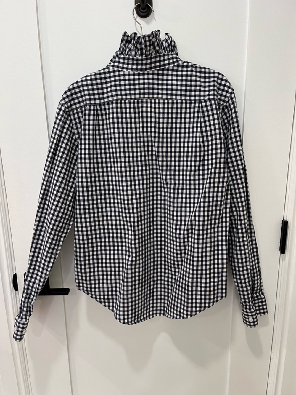 KMJ Quarantina Shirt navy and white gingham - Picture 3 of 9